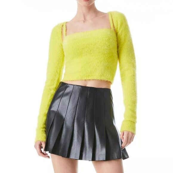 Alice + Olivia Luetta Fuzzy Tank and Shrug Set S - Picture 7 of 7